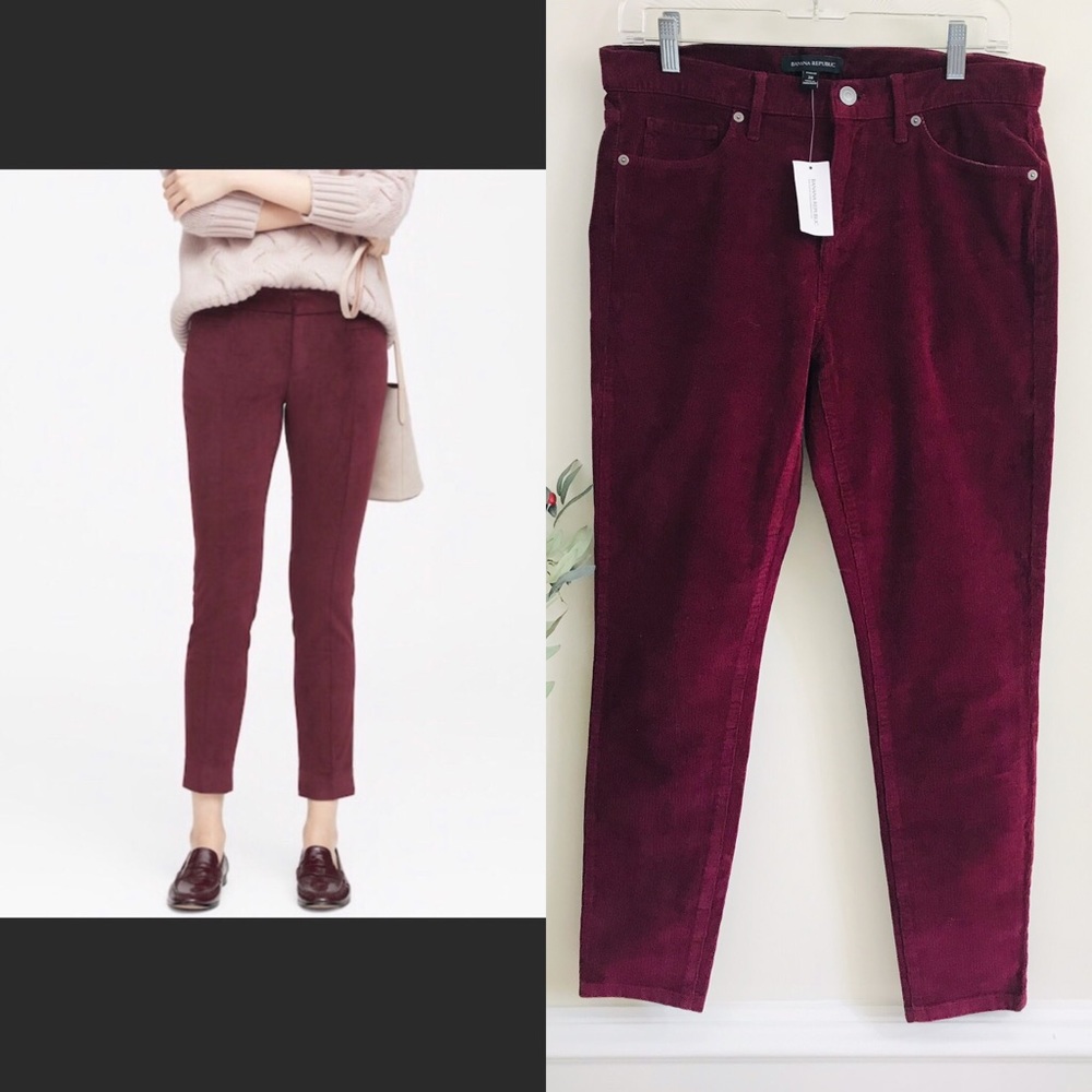 Banana Republic Mid-Rise Corduroy Pants